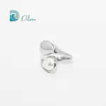 Anillo Gota Perlada Plata