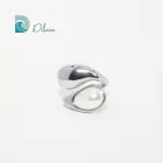 Anillo Gota Perlada Plata