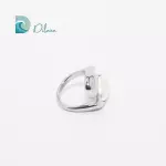 Anillo Gota Perlada Plata