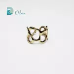 Anillo Dorado Abstracto ajustable
