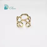 Anillo Dorado Abstracto ajustable