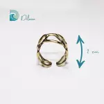 Anillo Dorado Abstracto ajustable