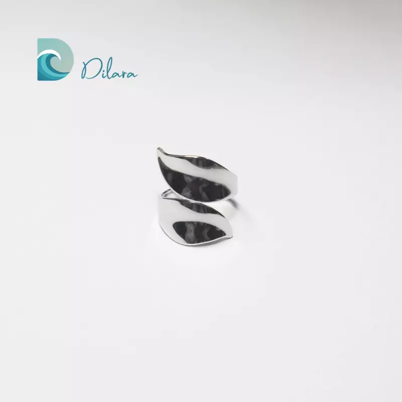 Anillo Ola Plateada
