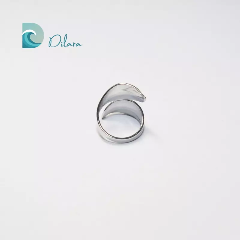 Anillo Ola Plateada