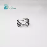 Anillo Cruzado con Brillo Infinito