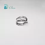 Anillo Cruzado con Brillo Infinito