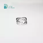 Anillo Cruzado con Brillo Infinito