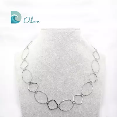 Collar Geometría Plata