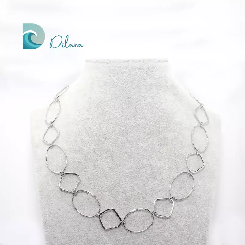 Collar Geometría Plata