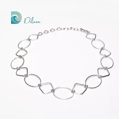 Collar Geometría Plata