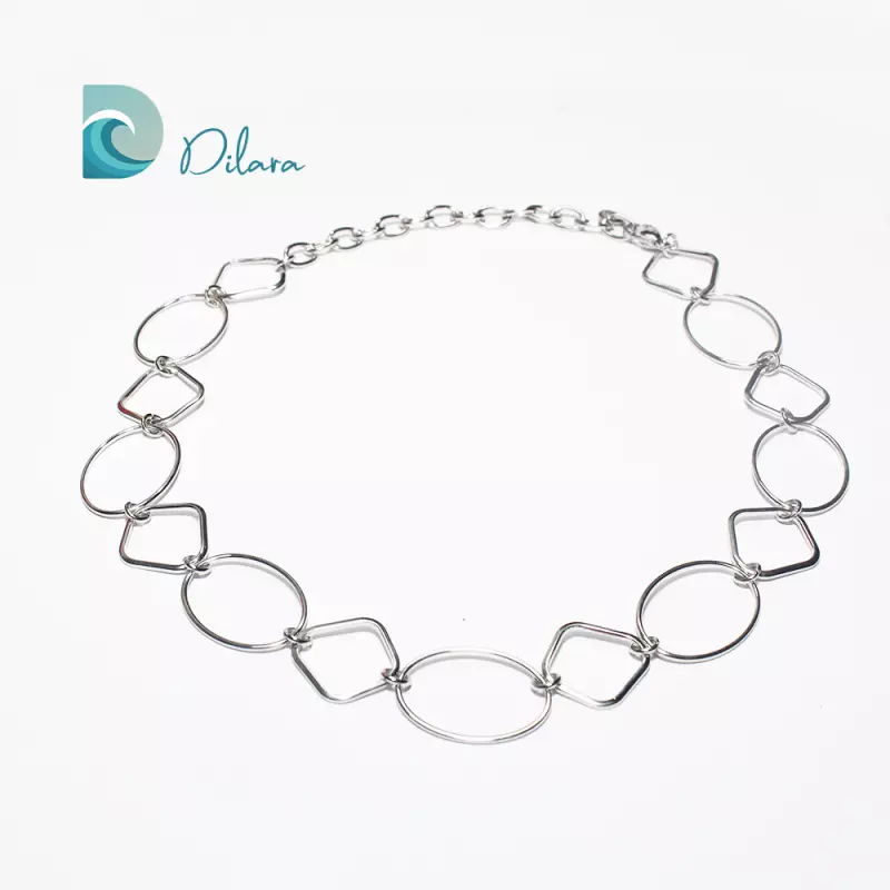 Collar Geometría Plata