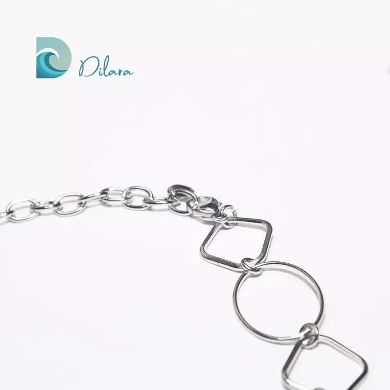 Collar Geometría Plata