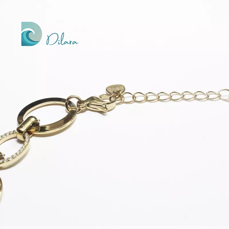 Collar Círculos Deluxe Dorado