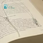 Colgante Candado Plateado con Brillantes