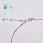 Colgante Candado Plateado con Brillantes