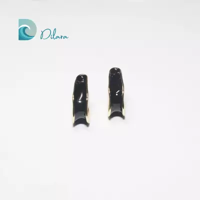 Pendientes Dorado & Negro