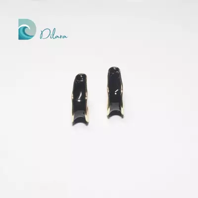 Pendientes Dorado & Negro