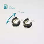 Pendientes Dorado & Negro