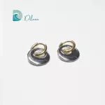 Pendientes Doble Aro Bicolor