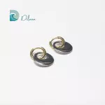 Pendientes Doble Aro Bicolor