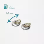 Pendientes Doble Aro Bicolor