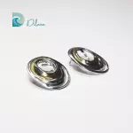 Pendientes Acero Bicolor Ondulados