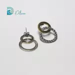 Pendientes Dúo Dorado y Plateado