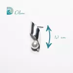 Pendientes Modernos de Acero con Perla