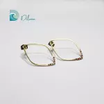 Pendientes Dorados Geométricos con Toque de Color