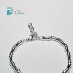 Pulsera de Acero con Dije de Flor