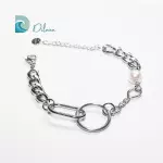 Pulsera de Acero con Perla Equilibrio Perfecto