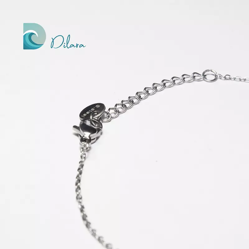 Pulsera Minimal Onda Plateada