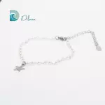 Pulsera Perlada Estrella Plata